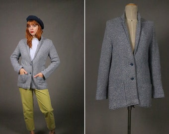 1960's PIERRE CARDIN Knitted Wool Cardigan - Size S to M