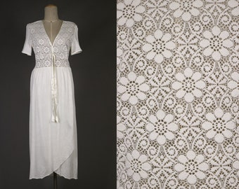 vintage HANRO White Night Gown - Size S
