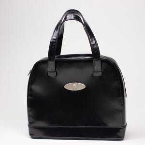 1990s GIANNI VERSACE Black Leather Handbag
