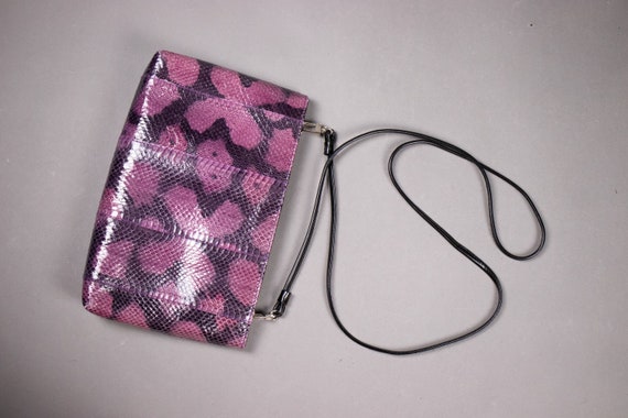 1990's Purple Snakeskin Bag - 90's Violet Python … - image 4