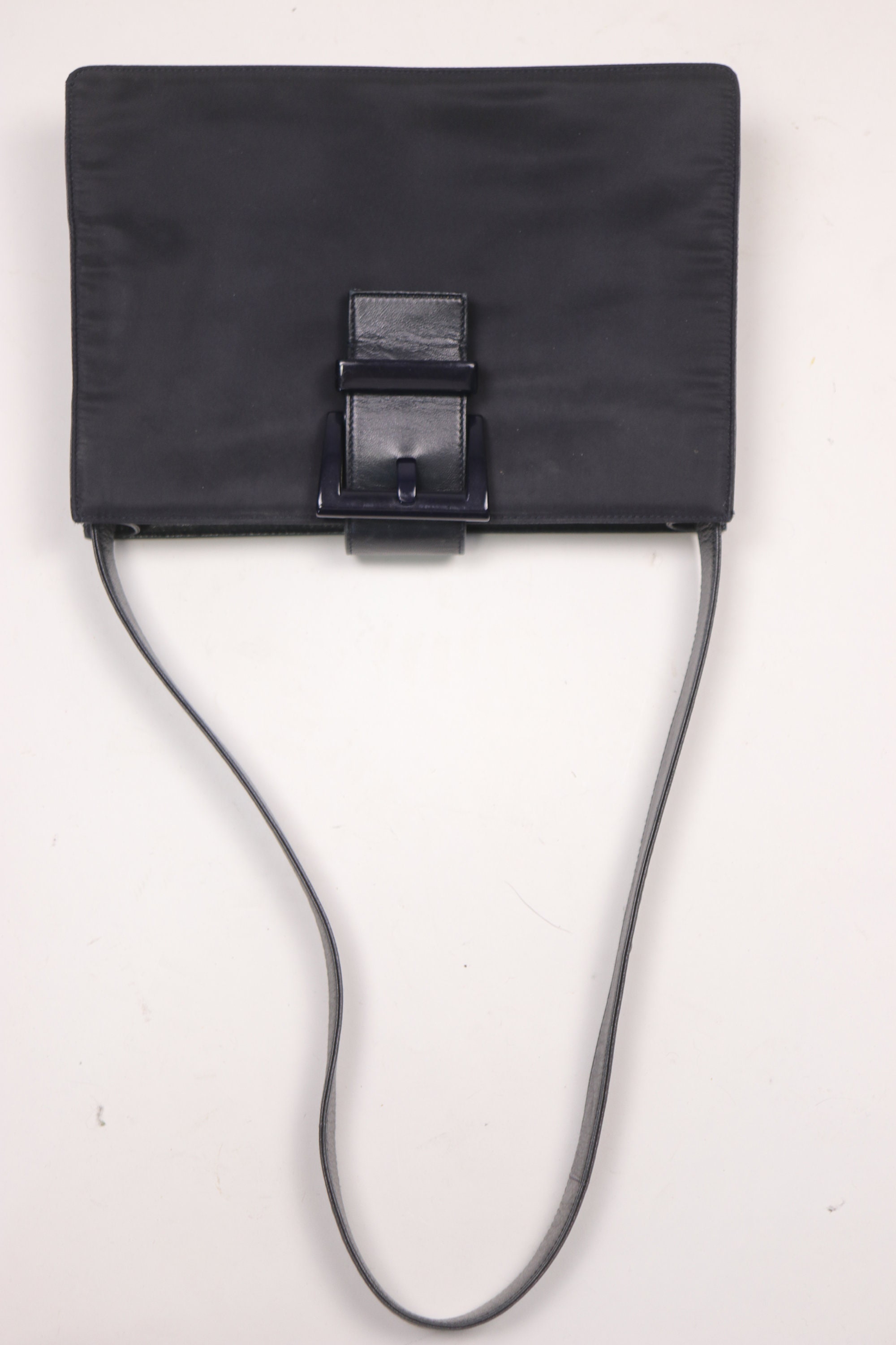 RARE! 1990s PRADA Nylon and Leather Squared Bag - Etsy