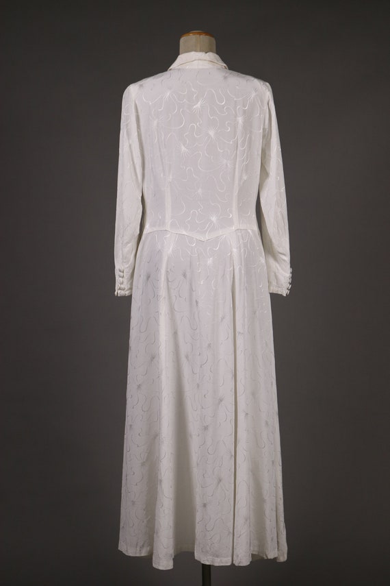 1930’s - 1940’s Rayon Maxi Wedding Dress – Size M - image 6