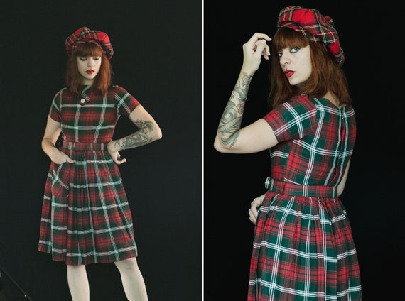 petite tartan dress