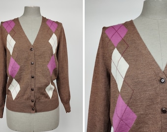 1990s Burlington Style MODISSA Wool Cardigan