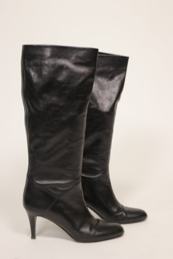 1990's BALLY Black Leather Boots - vintage BALLY … - image 7