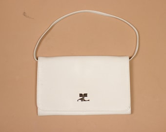 1960s COURREGES White Small Bag