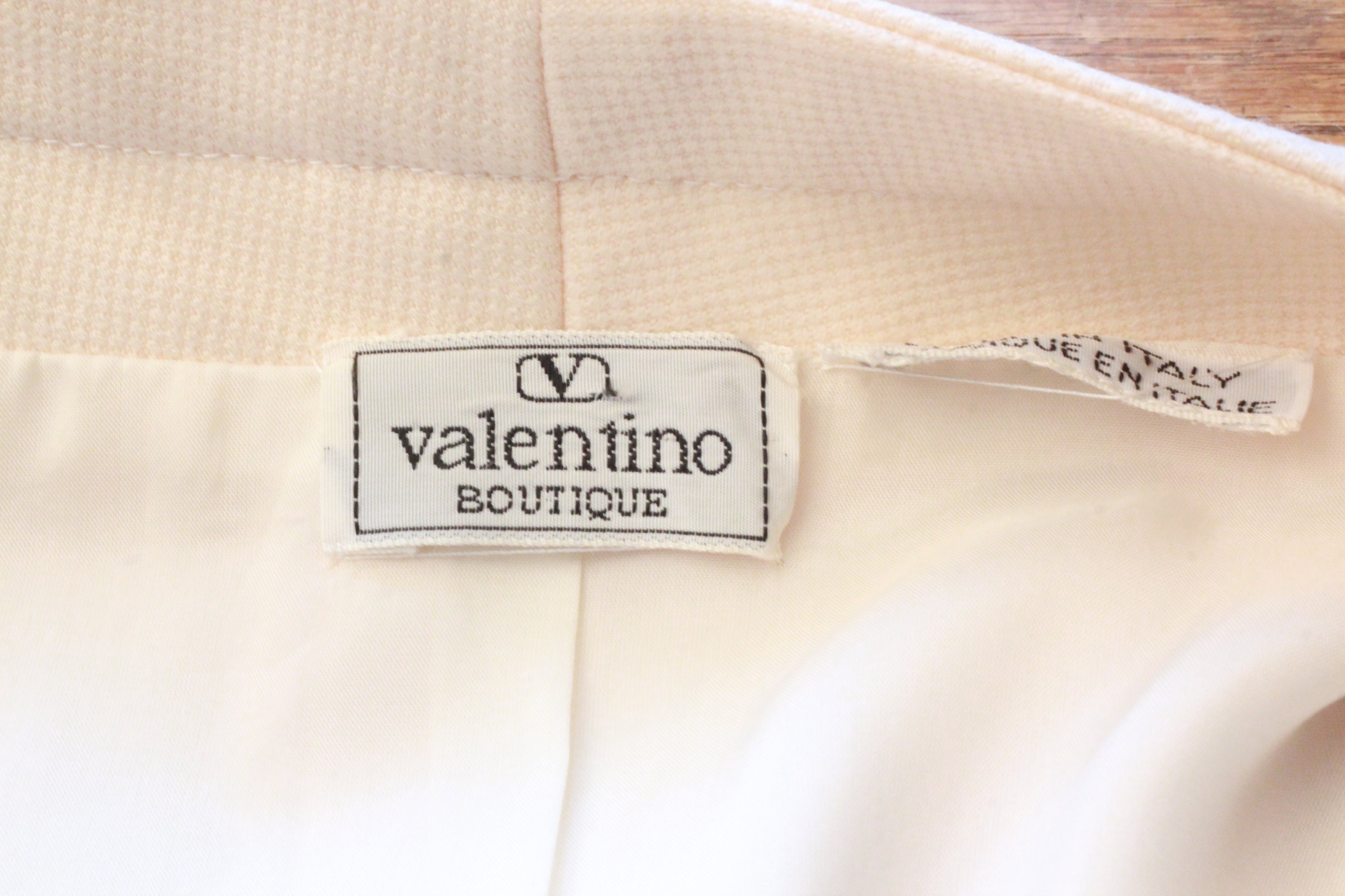 1980's White VALENTINO Super Soft Wool Suit Size M | Etsy