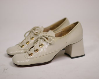 1960s White Gogo Booties 7.1/2