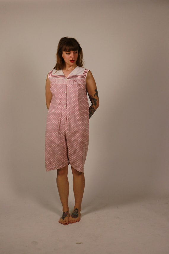 RARE! 1910s Cotton Beach Pyjama - Size S to M - image 4