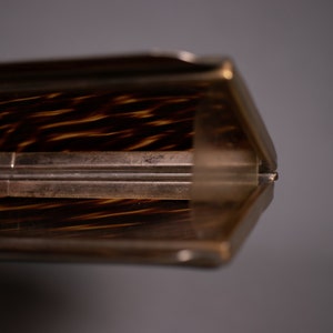 1940's Brown Translucent Lucite Clutch Translucent 40's Clutch Purse image 9