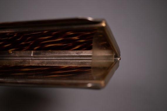 1940's Brown Translucent Lucite Clutch - Transluc… - image 9