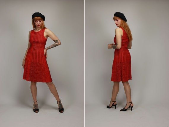 Azzedine alaia shop red dress