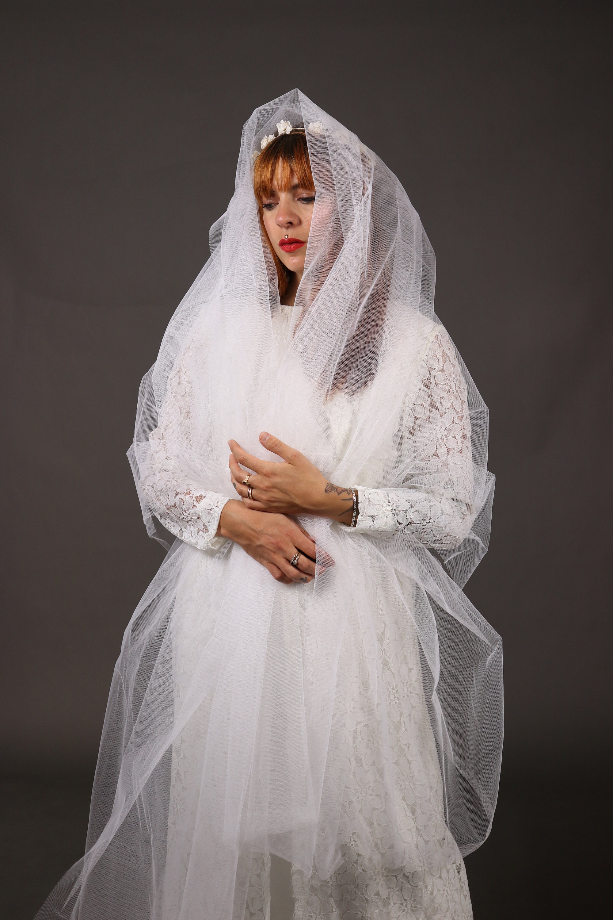 極美品 Ameri VINTAGE LADY LACE VEIL DRESS LADY LACE VEIL DRESS AMERI vintage