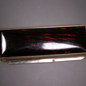 1940's Brown Translucent Lucite Clutch Translucent 40's Clutch Purse image 2