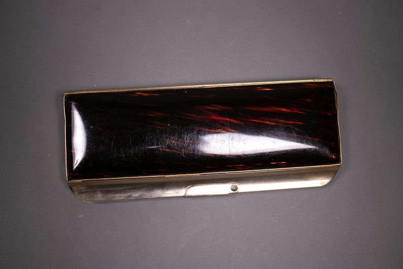 1940's Brown Translucent Lucite Clutch Translucent 40's Clutch Purse image 2