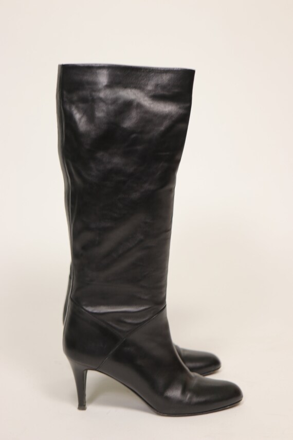 1990's BALLY Black Leather Boots - vintage BALLY … - image 6