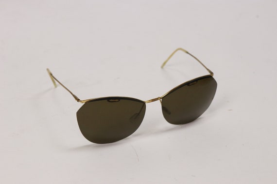1950s Brass and Smoked Glasses - image 6