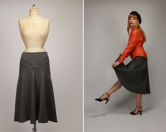 JUNYA WATANABE Comme des GarconsGrey Wool Skirt 2002