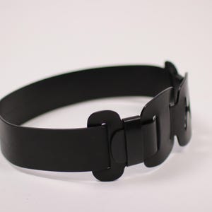 BARBARA BUI Black Leather Waist Belt