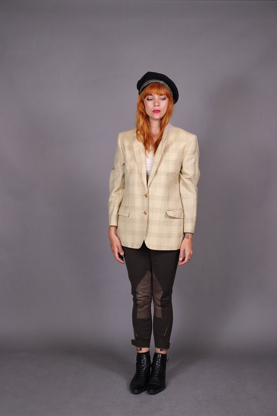 1990's AUSTIN REED Beige Wool Blazer - 90's Austi… - image 9