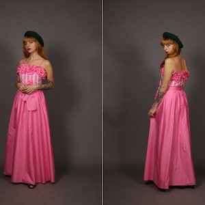 1980&#39;s Pink VERA MONT PArty Dress - Vera Monte Pink Ceremony Dress