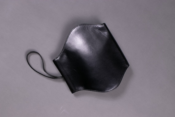 1960's Top Handle Geometric Leather Bag