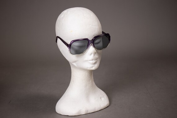 1960's Huge Purple Sunglasses - image 2
