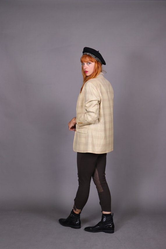 1990's AUSTIN REED Beige Wool Blazer - 90's Austi… - image 4