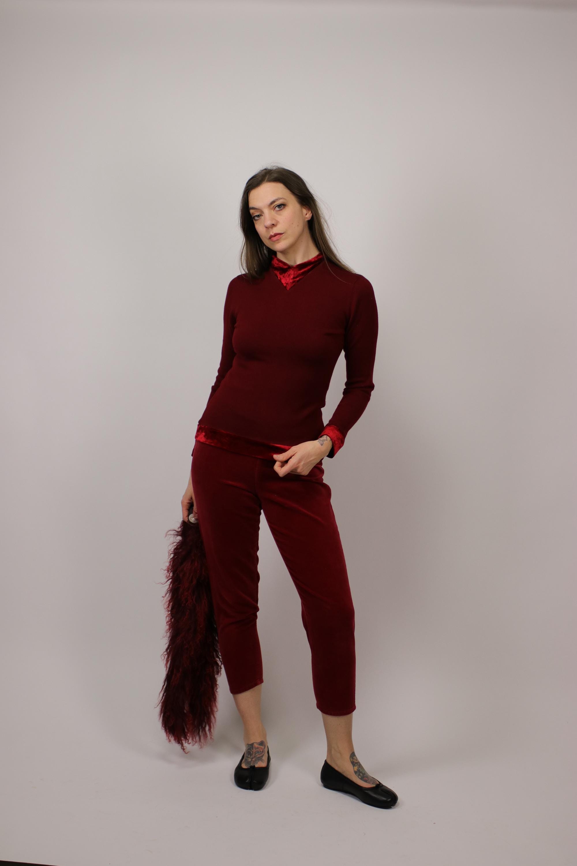 KENZO Red Velvet Top - Etsy