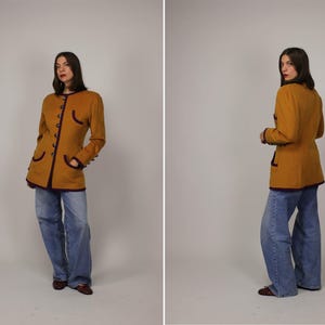 1970-1980s Yves Saint Laurent Rive Gauche Wool Jacket - YSL Wool Jacket - Size M