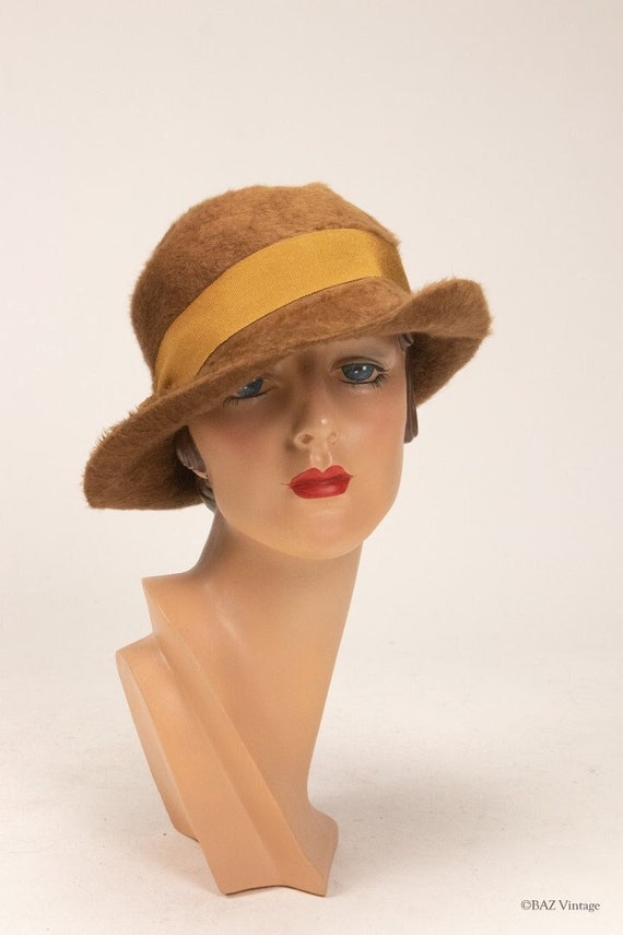 1920s Brown Fur Cloche Hat - Etsy Australia