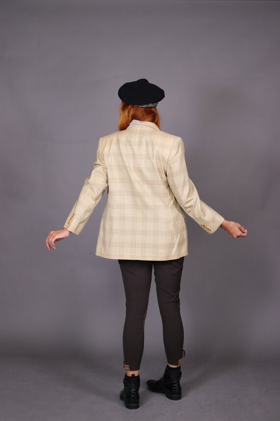 1990's AUSTIN REED Beige Wool Blazer - 90's Austi… - image 5