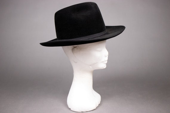 BORSALINO Black Cashemere and Wool Western Hat  -… - image 5