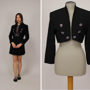 1980s ELLA SINGH Cropped Jacket / Bolero Jacket