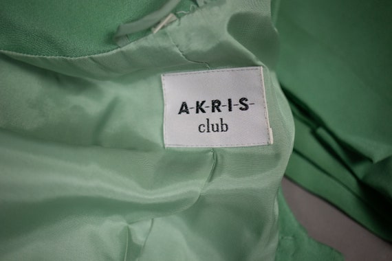 1980's AKRIS Pale Green Silk Set - 80's AKRIS Min… - image 8