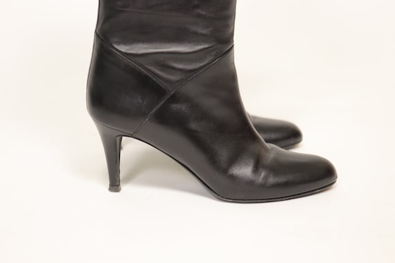 1990's BALLY Black Leather Boots - vintage BALLY … - image 4