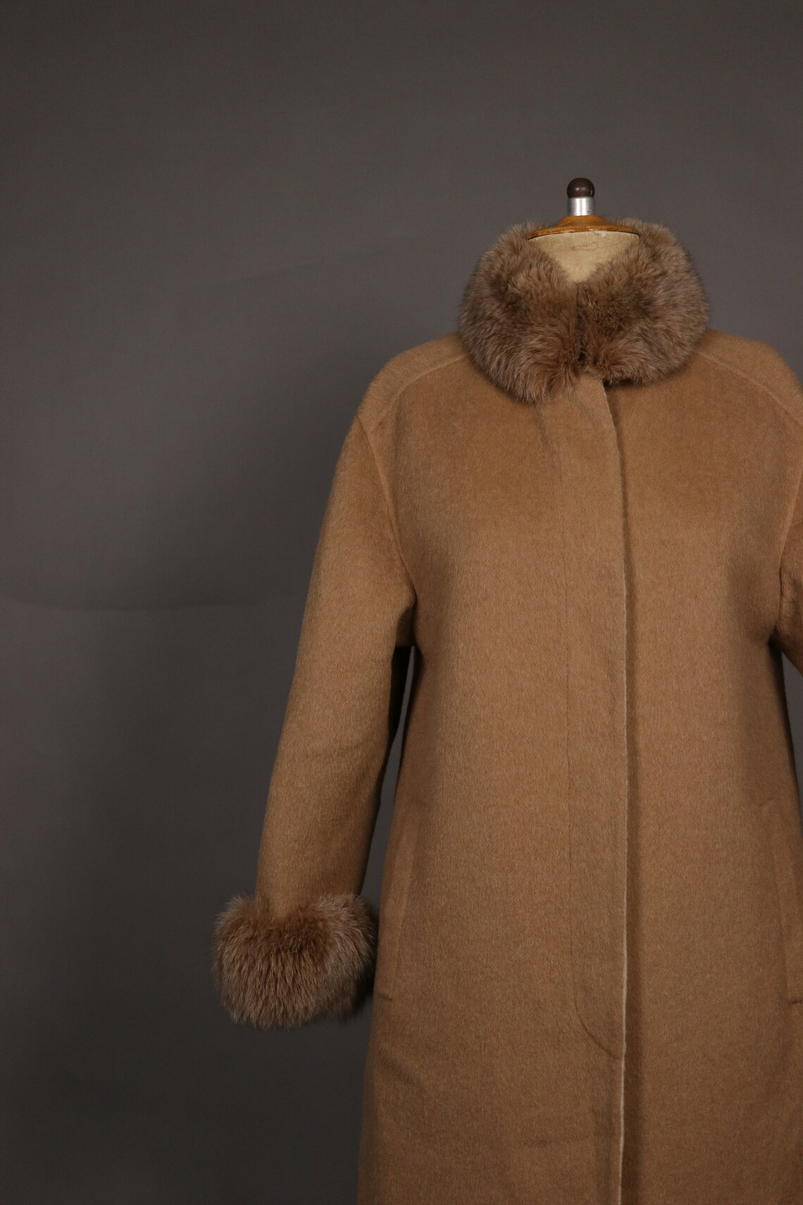 1960 alpaca wool coat