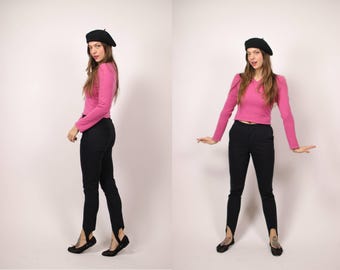 00s HELMUT LANG Black Equestrian Style Trousers - Size S