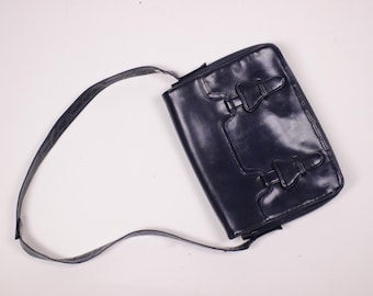 1960s Blue Leather Handbag