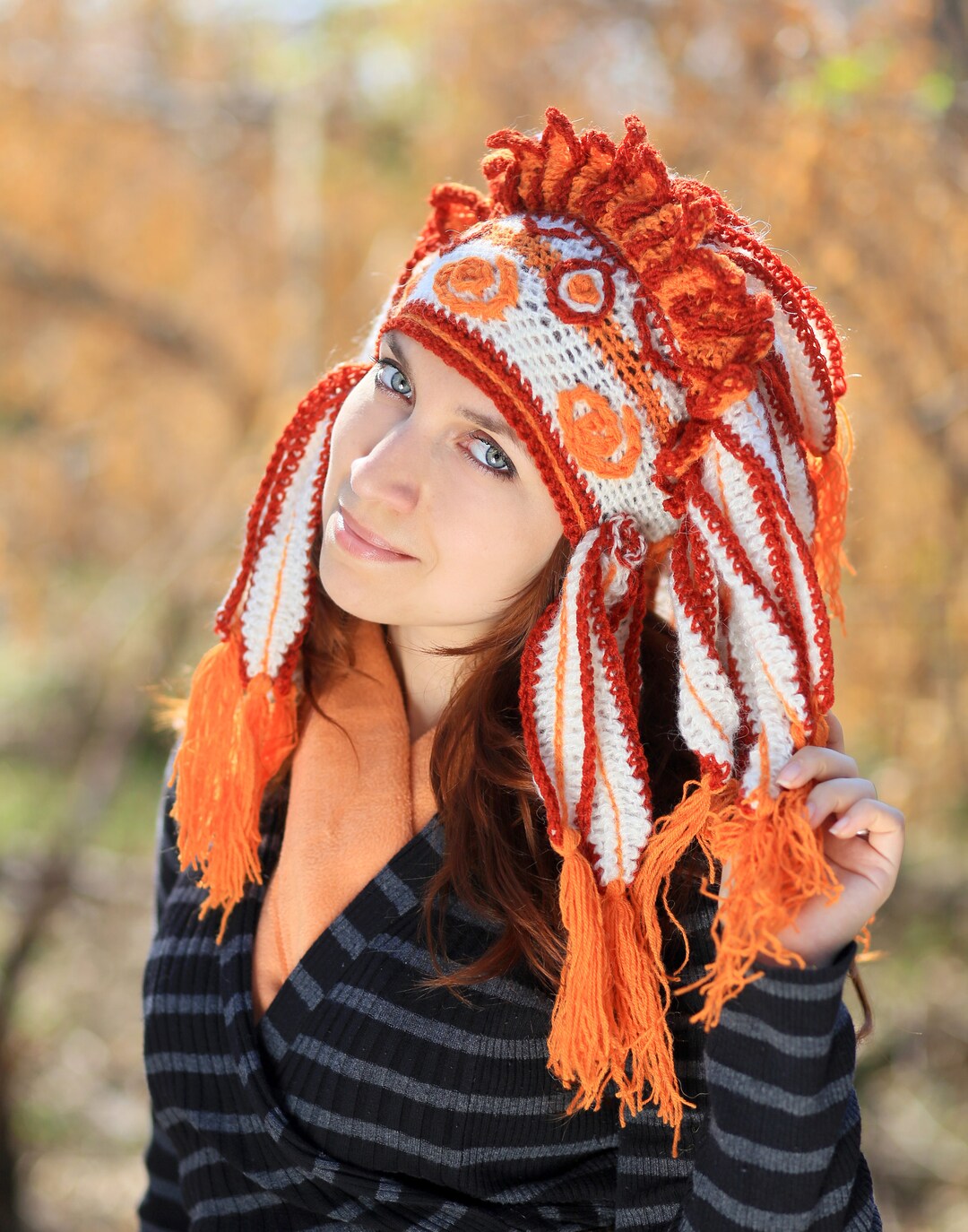 Perverze Scalloped Crochet Headdress 帽子 Perverze Scalloped Crochet Headdress 帽子 Perverze Scalloped