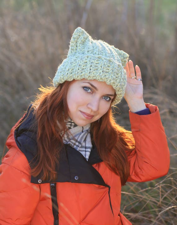 Pussy-Hat cat orange Women/'s Hat Winter Fall Ski Woman Beanie one size