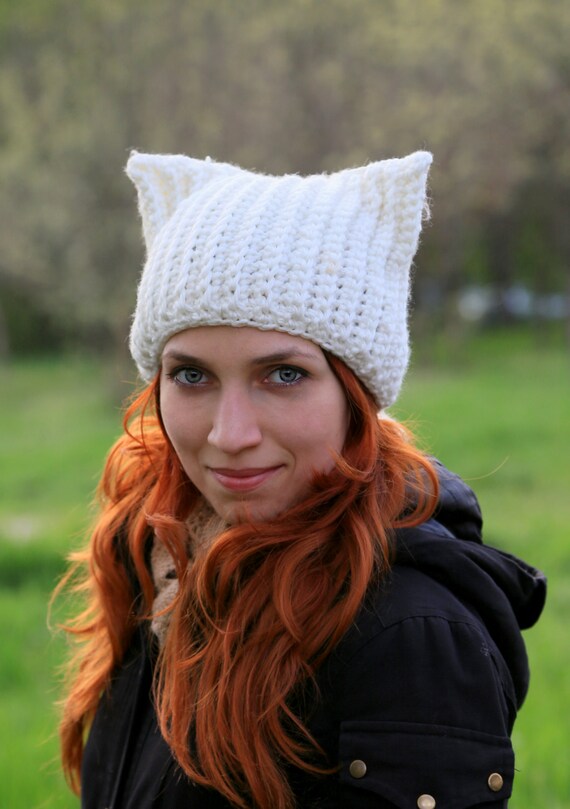 LOOP YARN SHAGGY CAT EAR KNIT CAP GRAY 【公式通販】