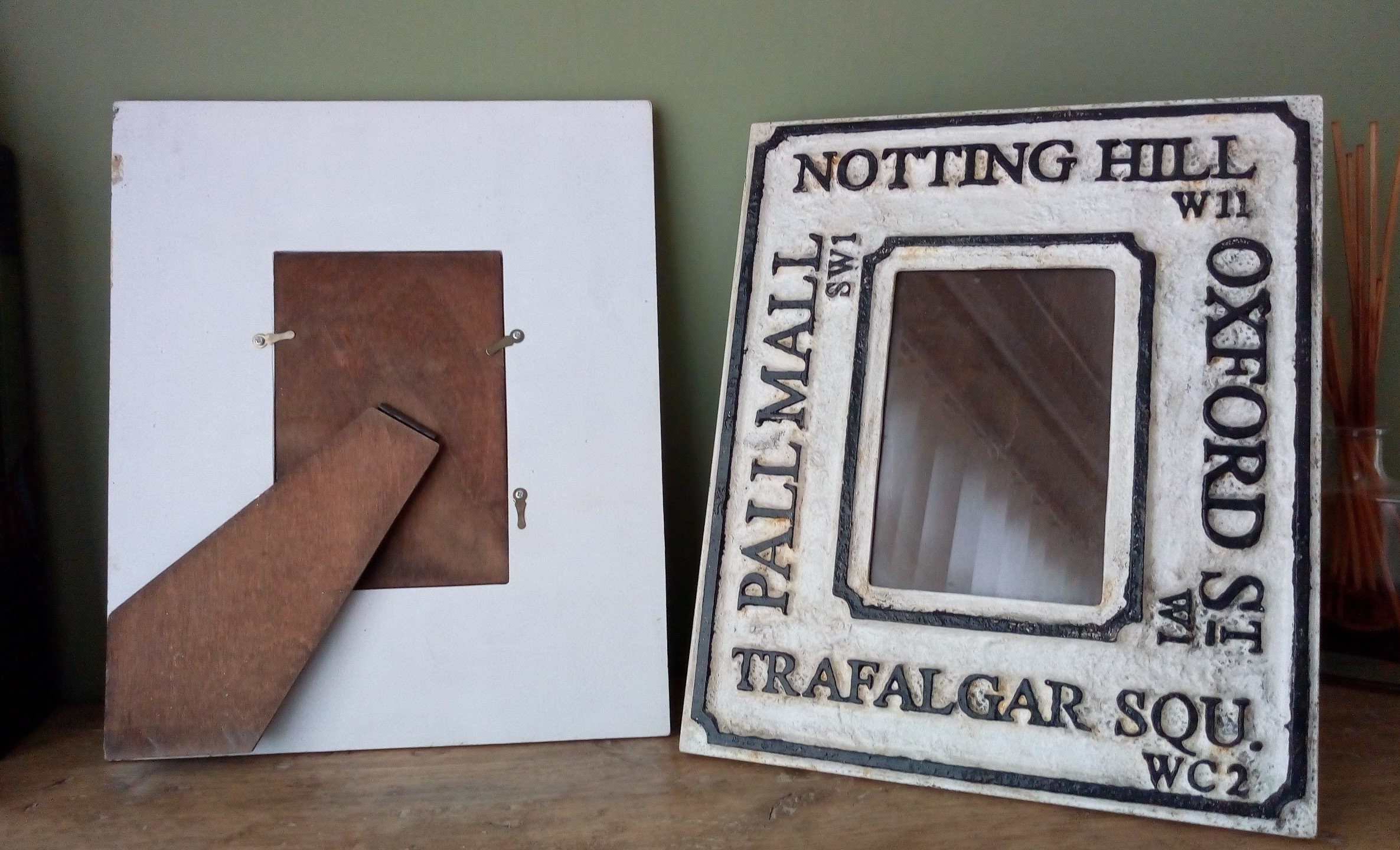 Pair of Large Vintage Quirky Photo Frames London Theme / Etsy