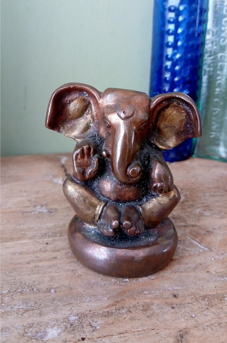 Petite antique bronze Ganesh / Statue de Ganesha / figurine / Etsy