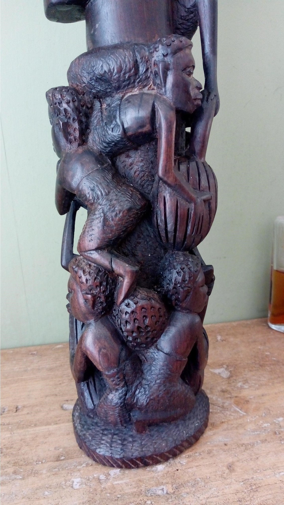 Antique Makonde Ebony Carved Wood Tree of Life / African Etsy