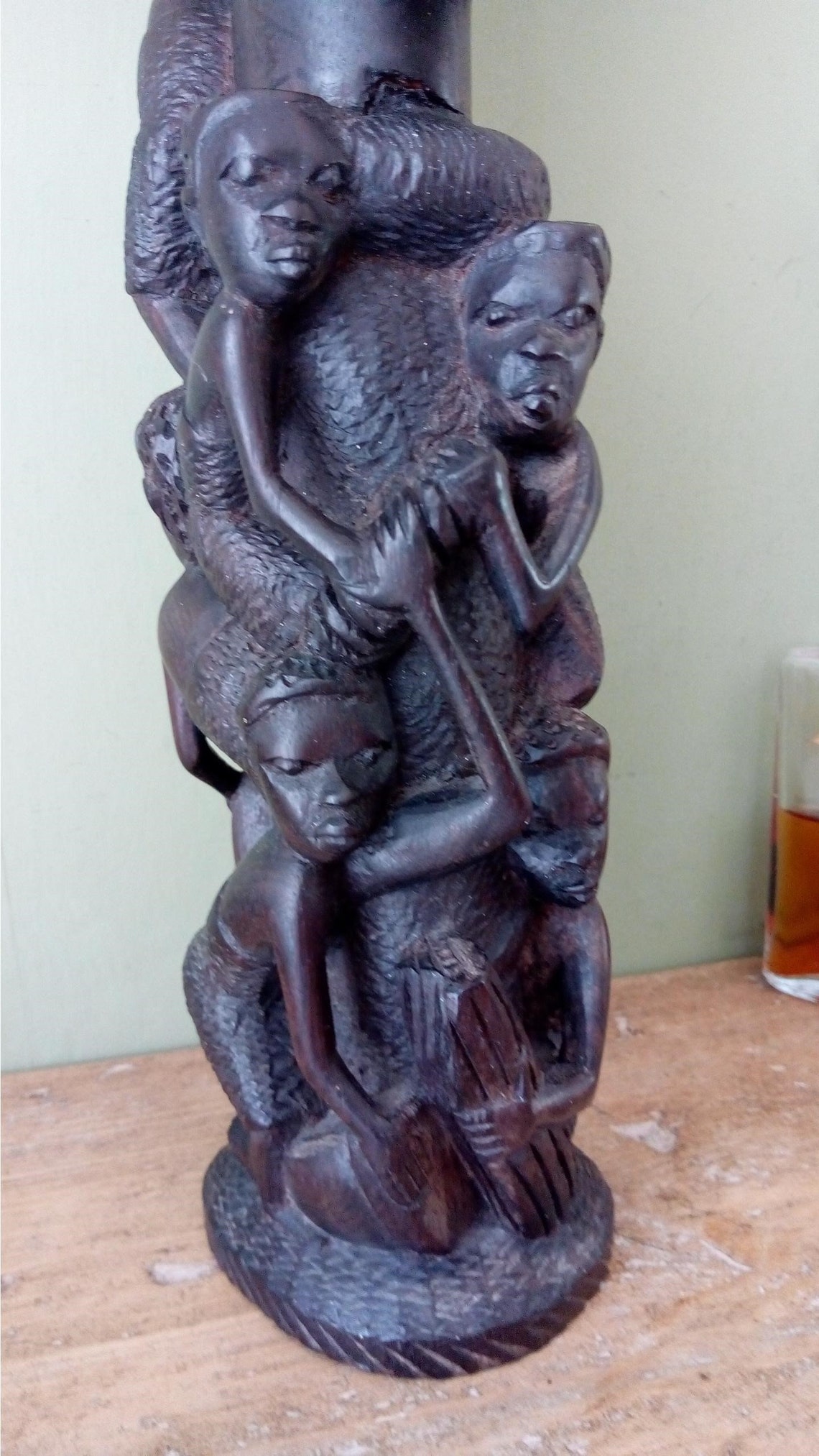 Antique Makonde Ebony Carved Wood Tree of Life / African Etsy