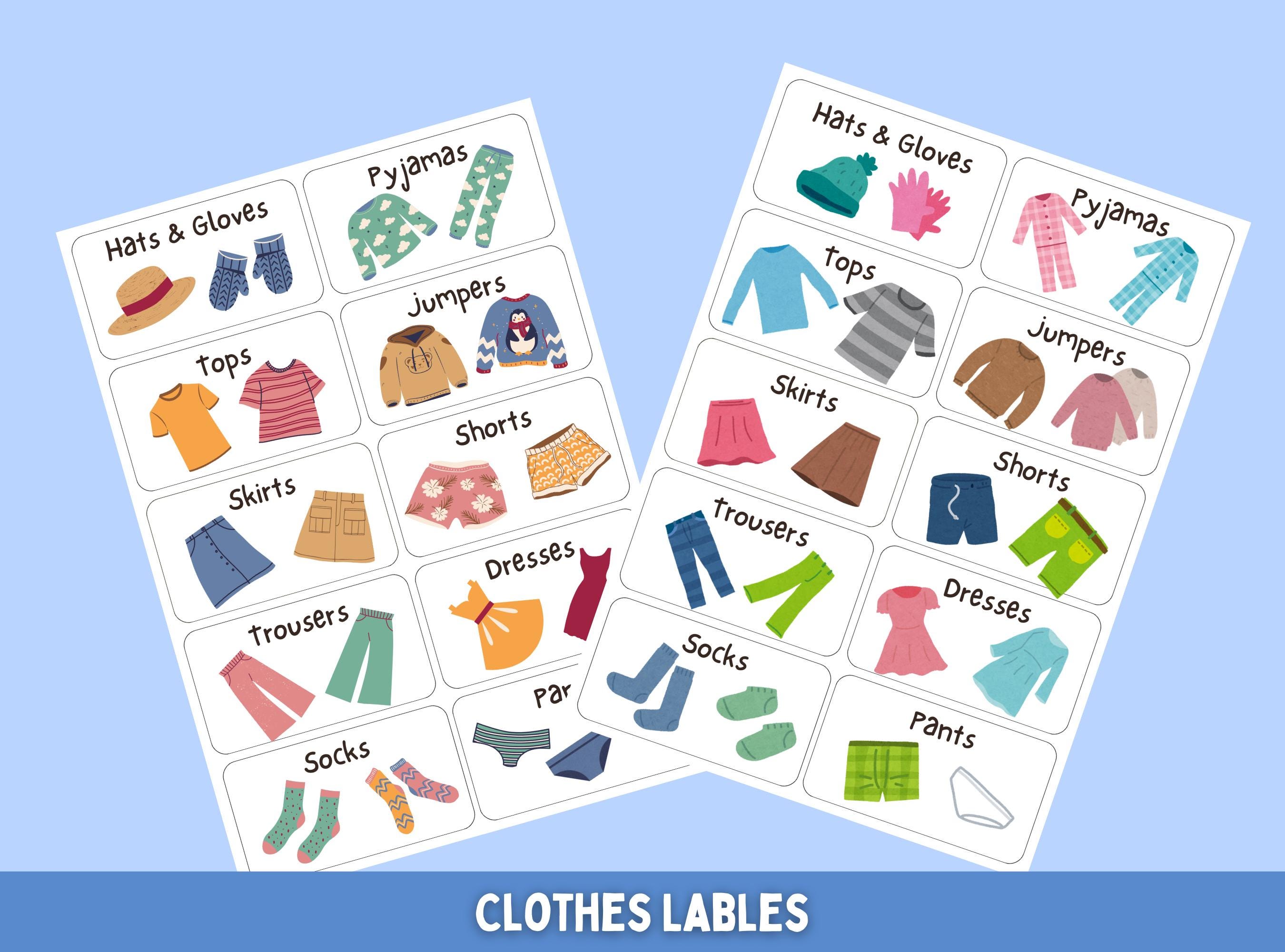 Children's Draw Labels, Instant Download Printable, Craft Organisation ...