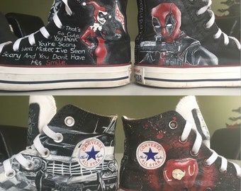 Hand Painted Adults Converse, Unisex, Any Theme