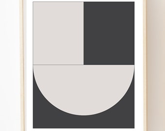 Black and White Prints,Black Wall Art,Geometric Print,Simple Art,Minimalist Art Print,Midcentury Modern,Illustration Art,Modern Poster Print