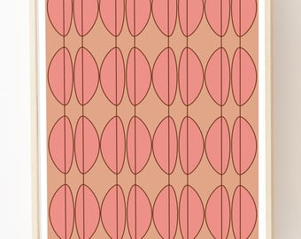 Lips Pink Pattern Art